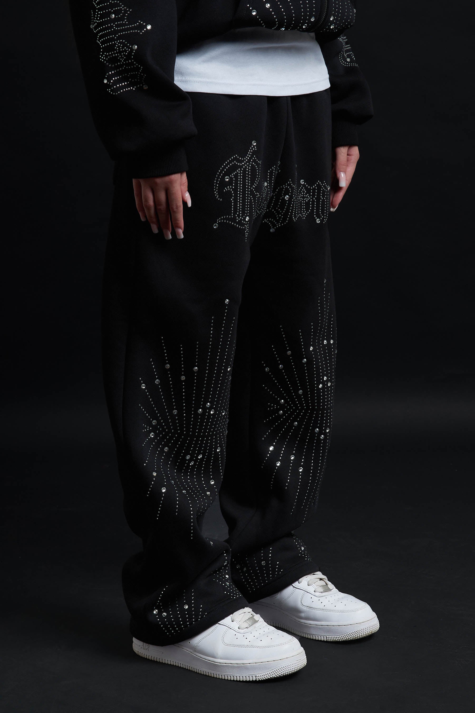 SWEATPANTS RELIQUAR TOTAL BLACK CRYSTAL