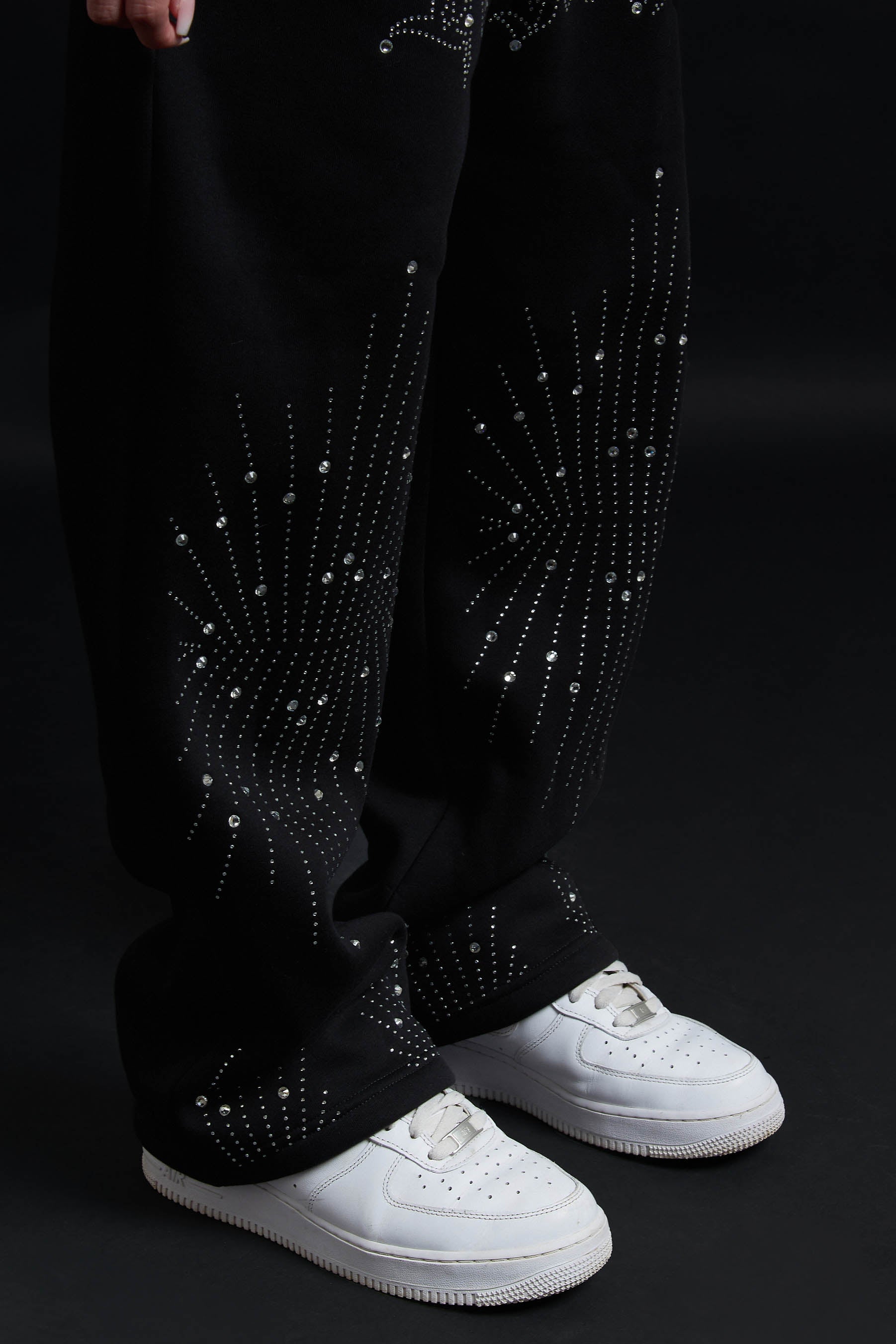 SWEATPANTS RELIQUAR TOTAL BLACK CRYSTAL