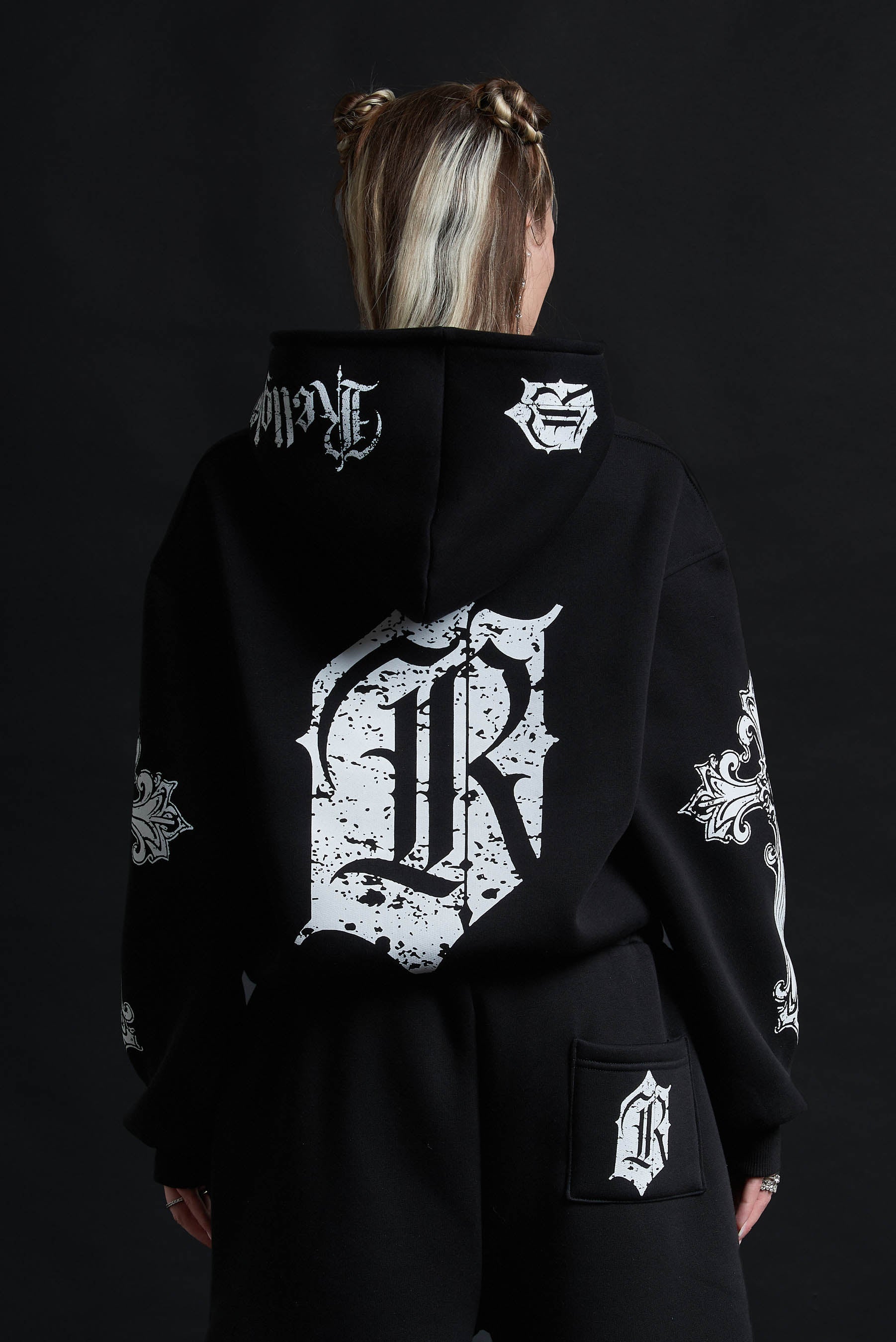 HOODIE CATHEDRAL BLACK&amp;WHITE