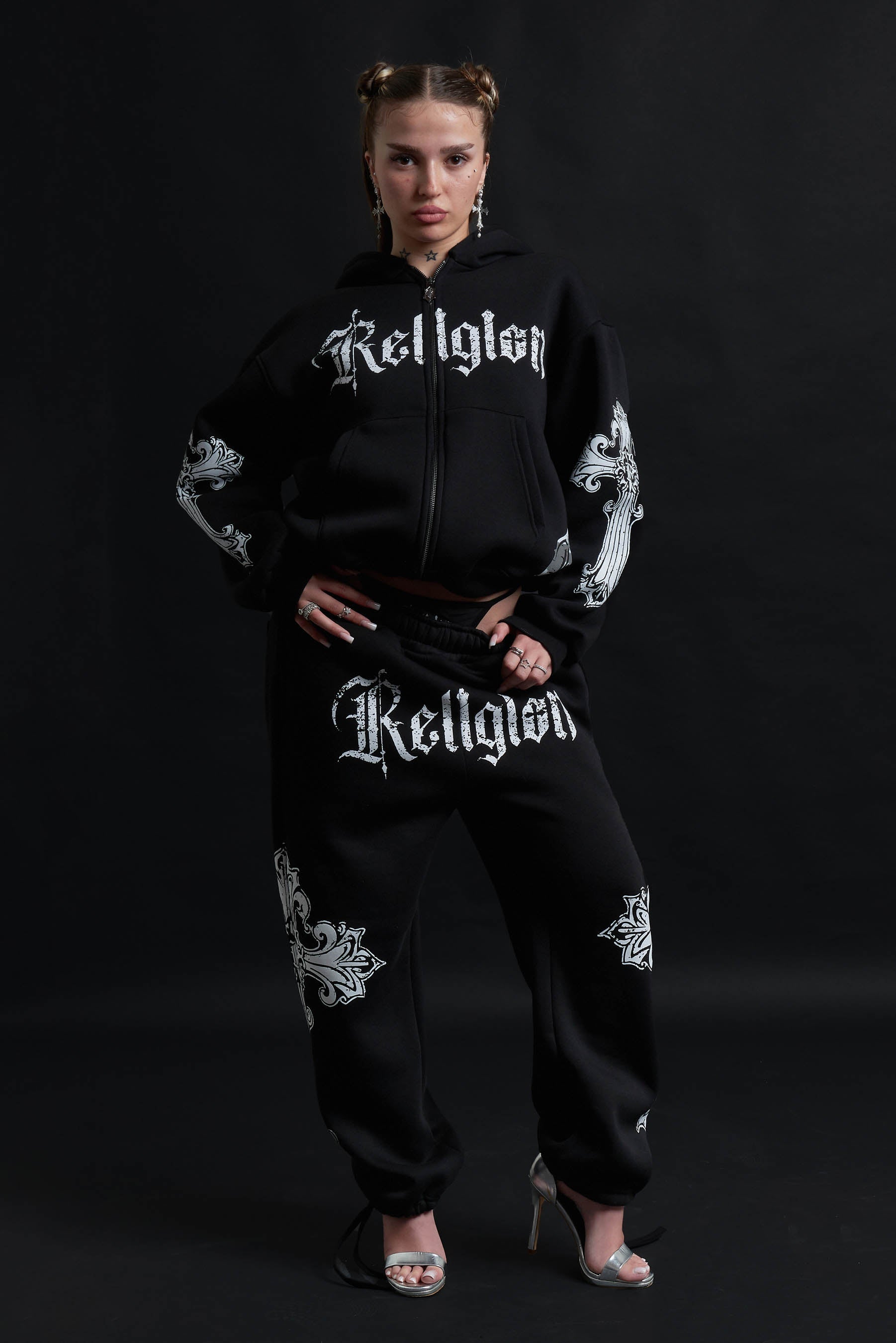 CATHEDRAL TRACK SUIT BLACK&amp;WHITE