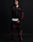 CATHEDRAL TRACK SUIT BLACK&RED