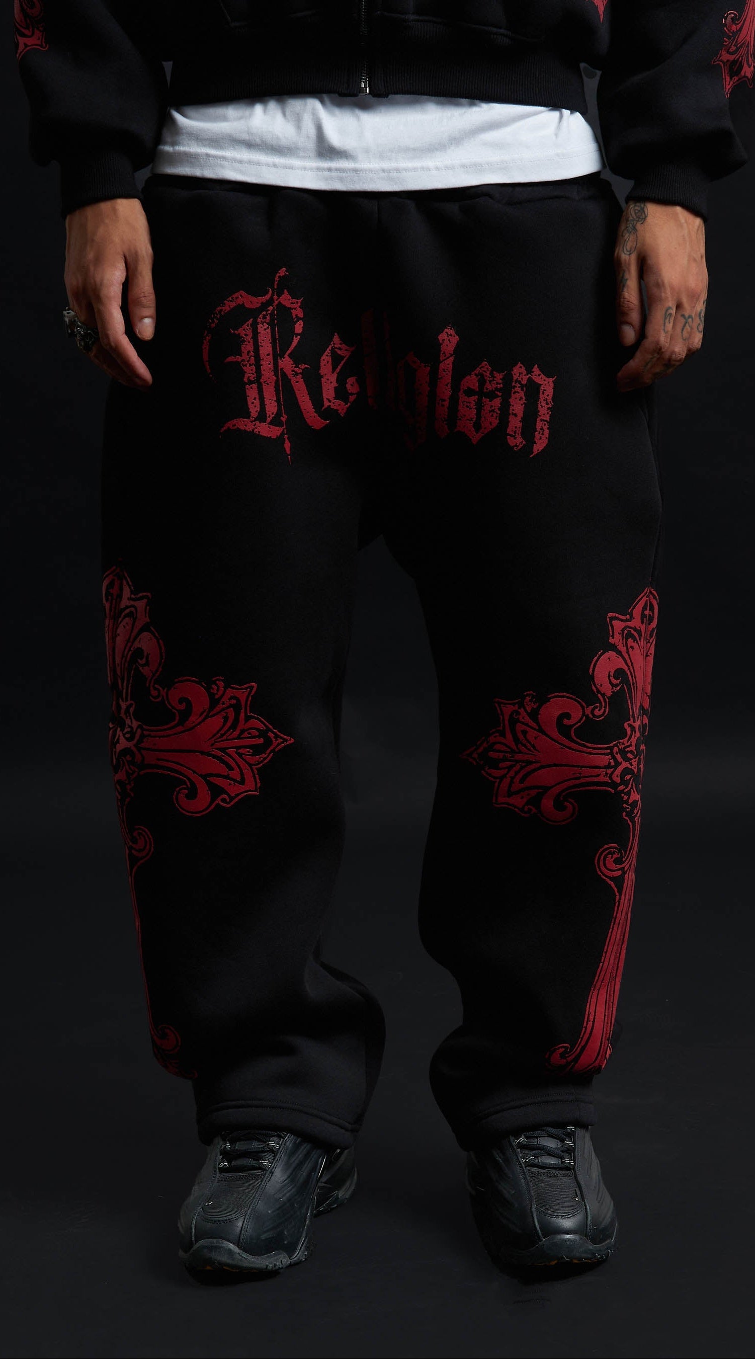 CATHEDRAL TRACK SUIT BLACK&amp;RED