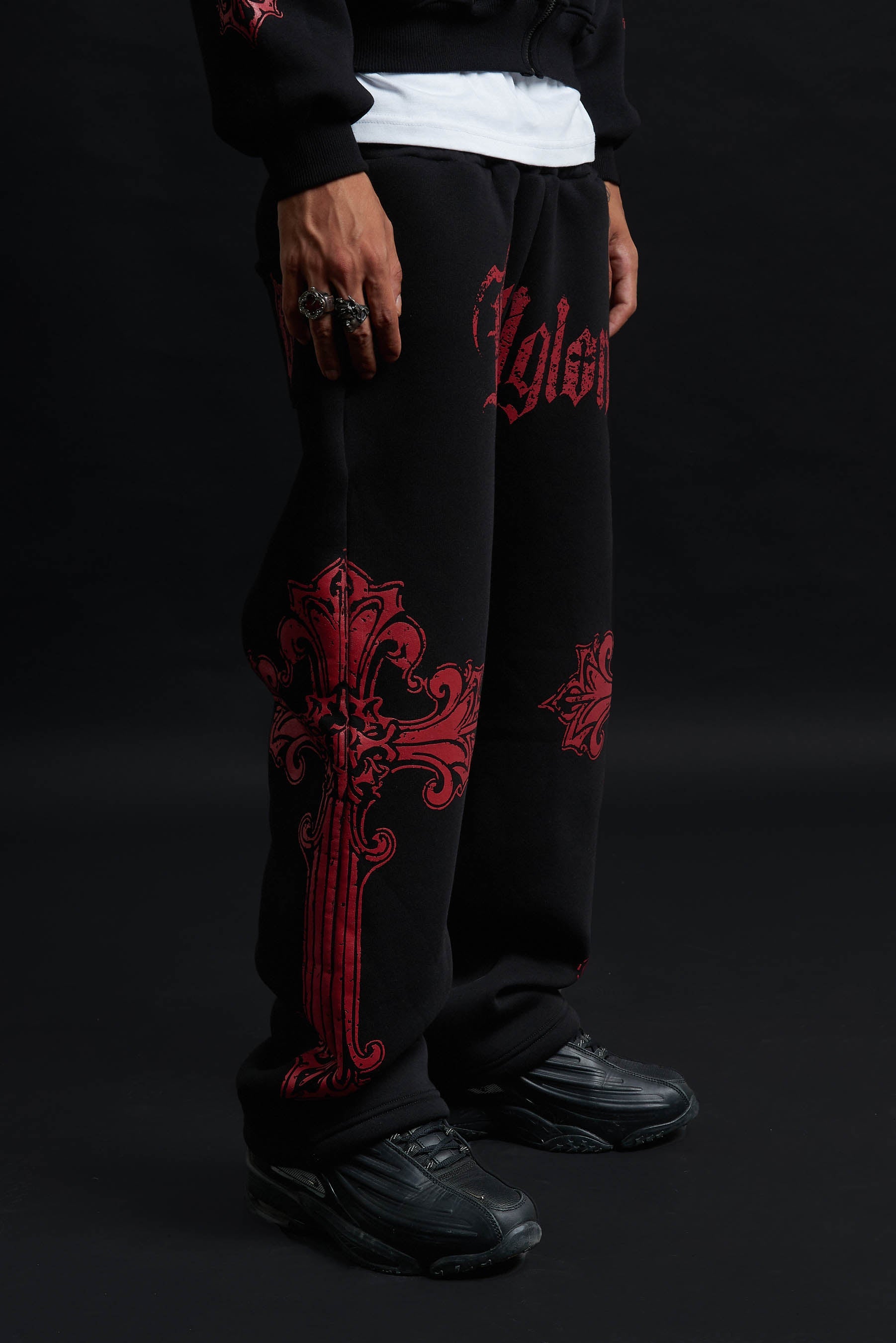 CATHEDRAL TRACK SUIT BLACK&amp;RED