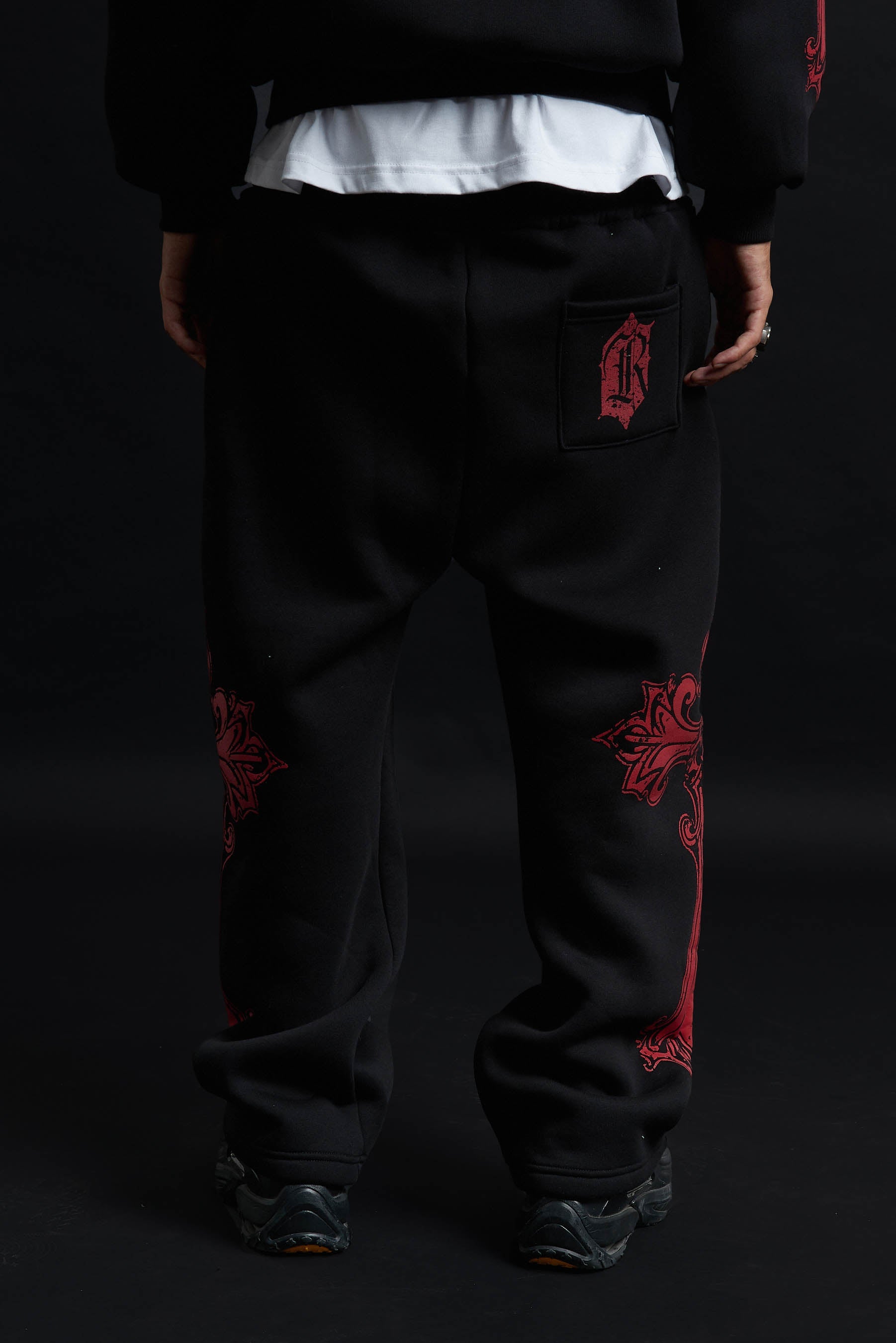 CATHEDRAL TRACK SUIT BLACK&amp;RED