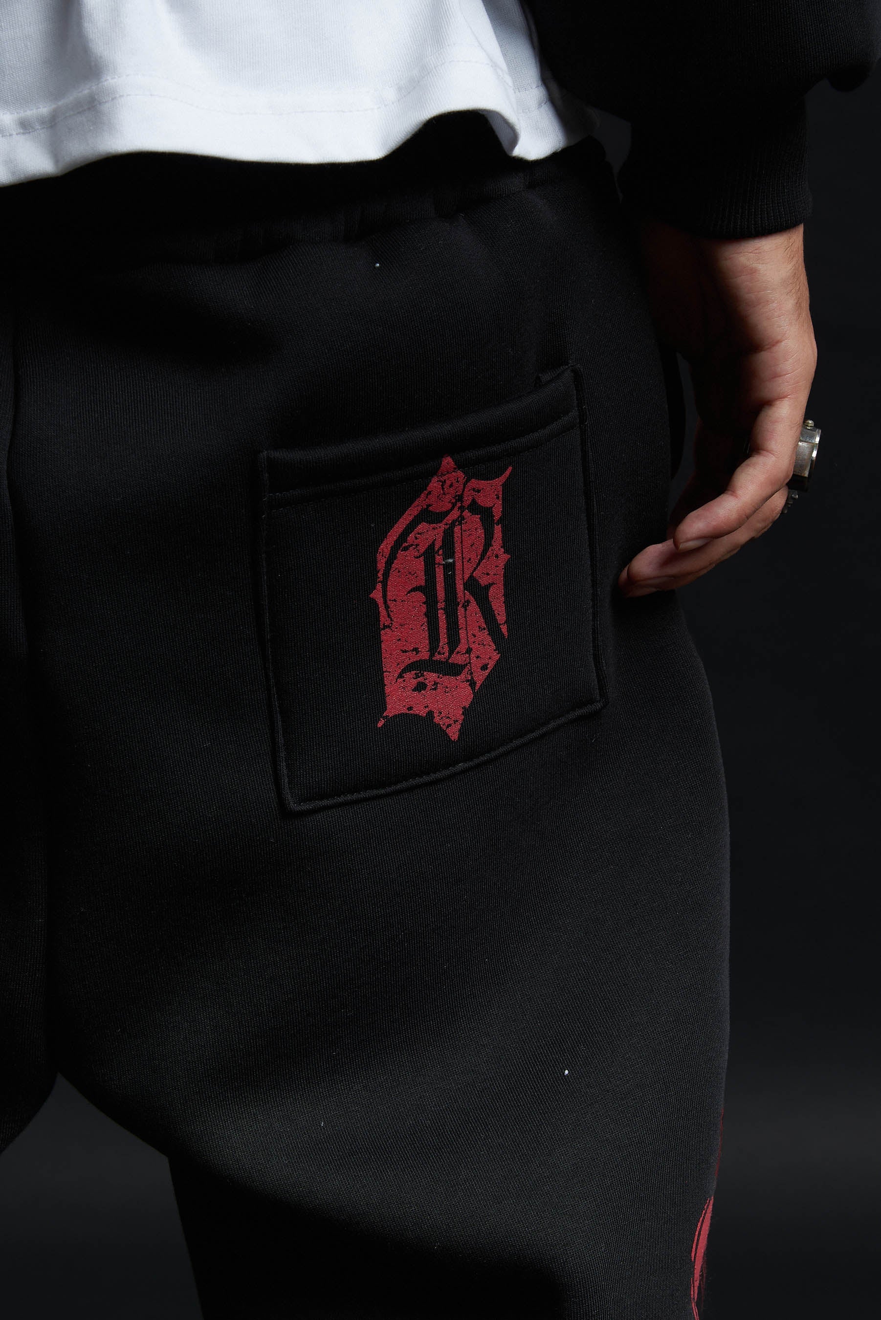 CATHEDRAL TRACK SUIT BLACK&amp;RED