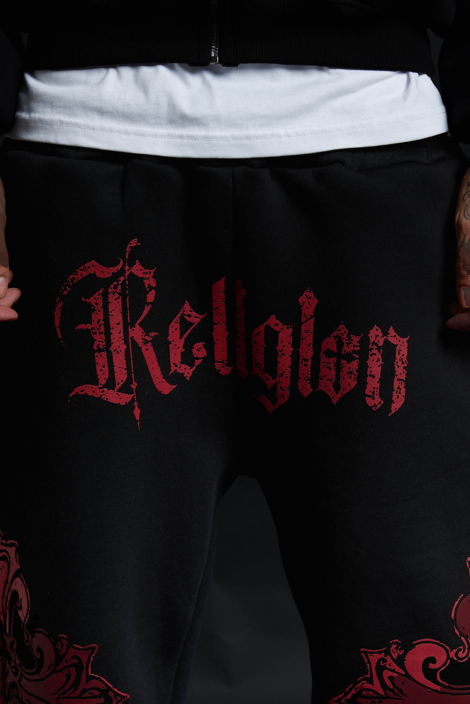 CATHEDRAL TRACK SUIT BLACK&amp;RED