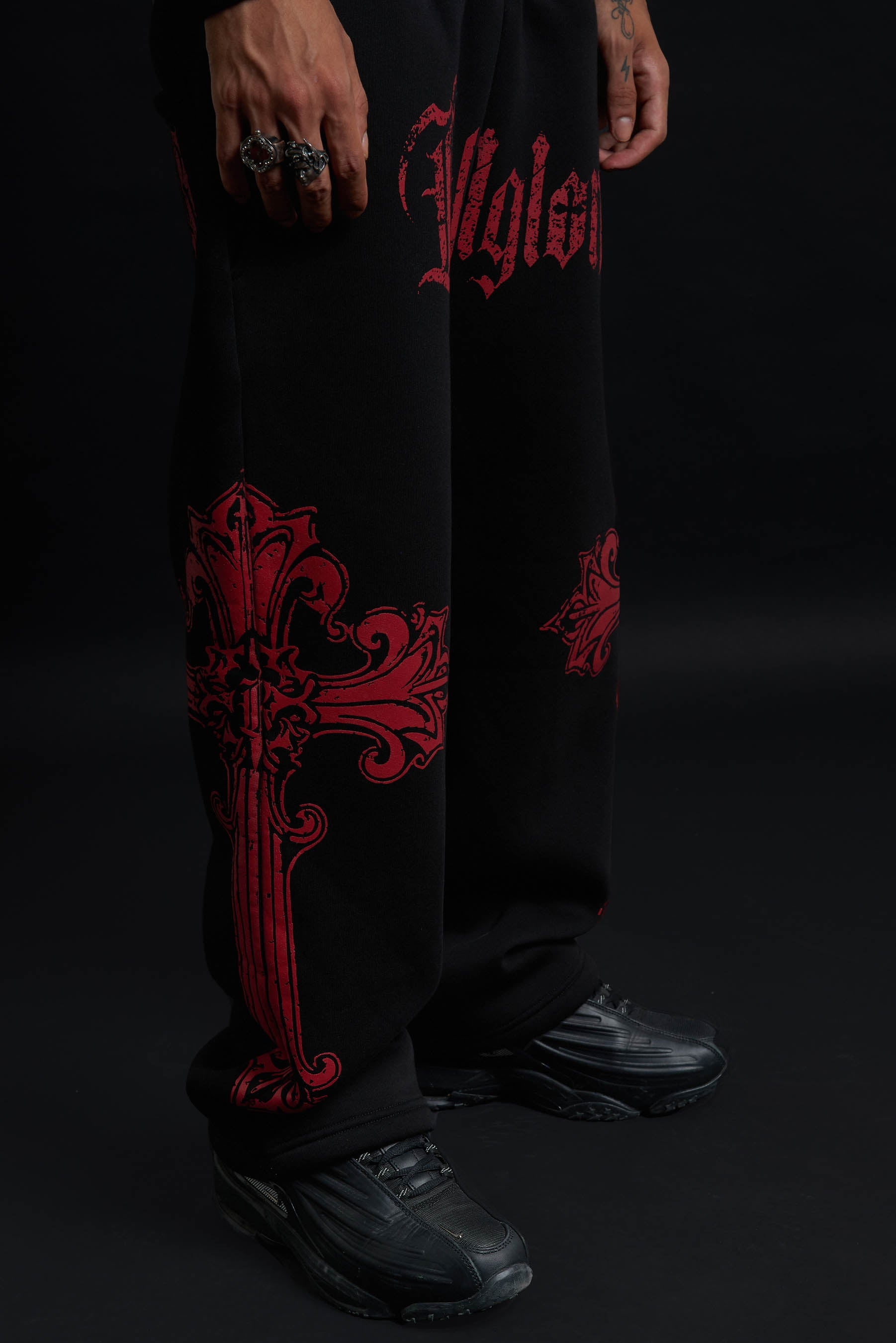 CATHEDRAL TRACK SUIT BLACK&amp;RED