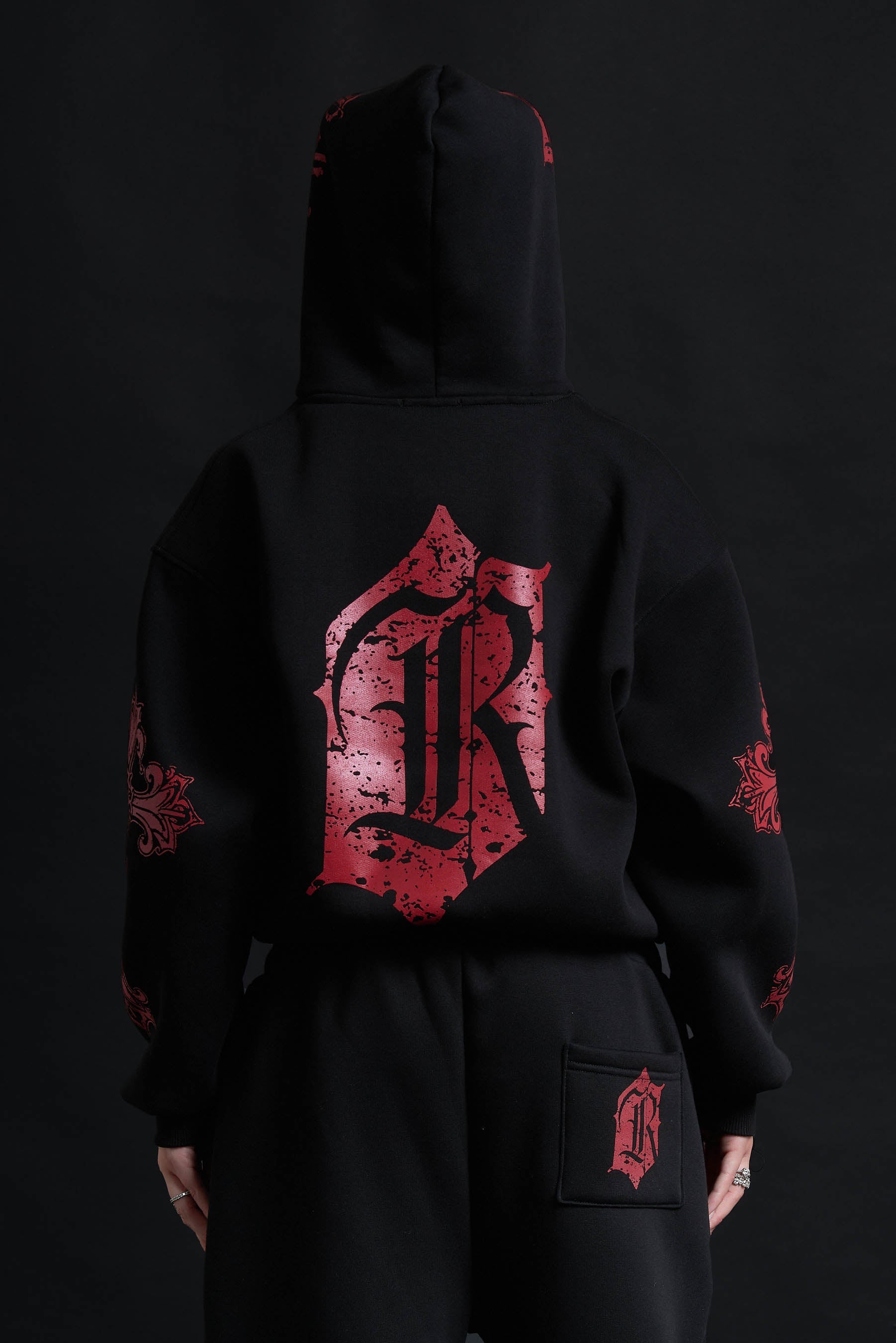 CATHEDRAL TRACK SUIT BLACK&amp;RED