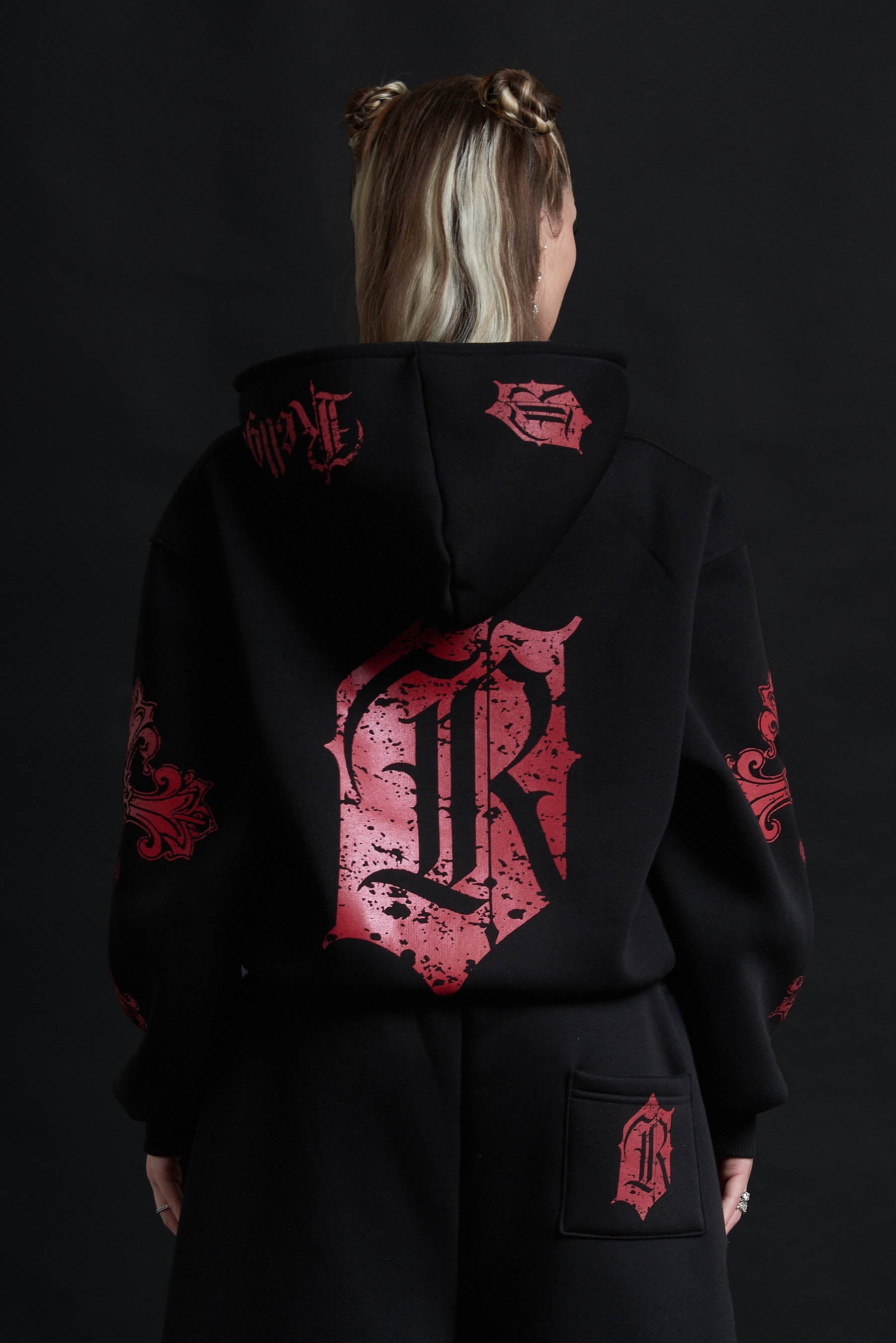 CATHEDRAL TRACK SUIT BLACK&amp;RED