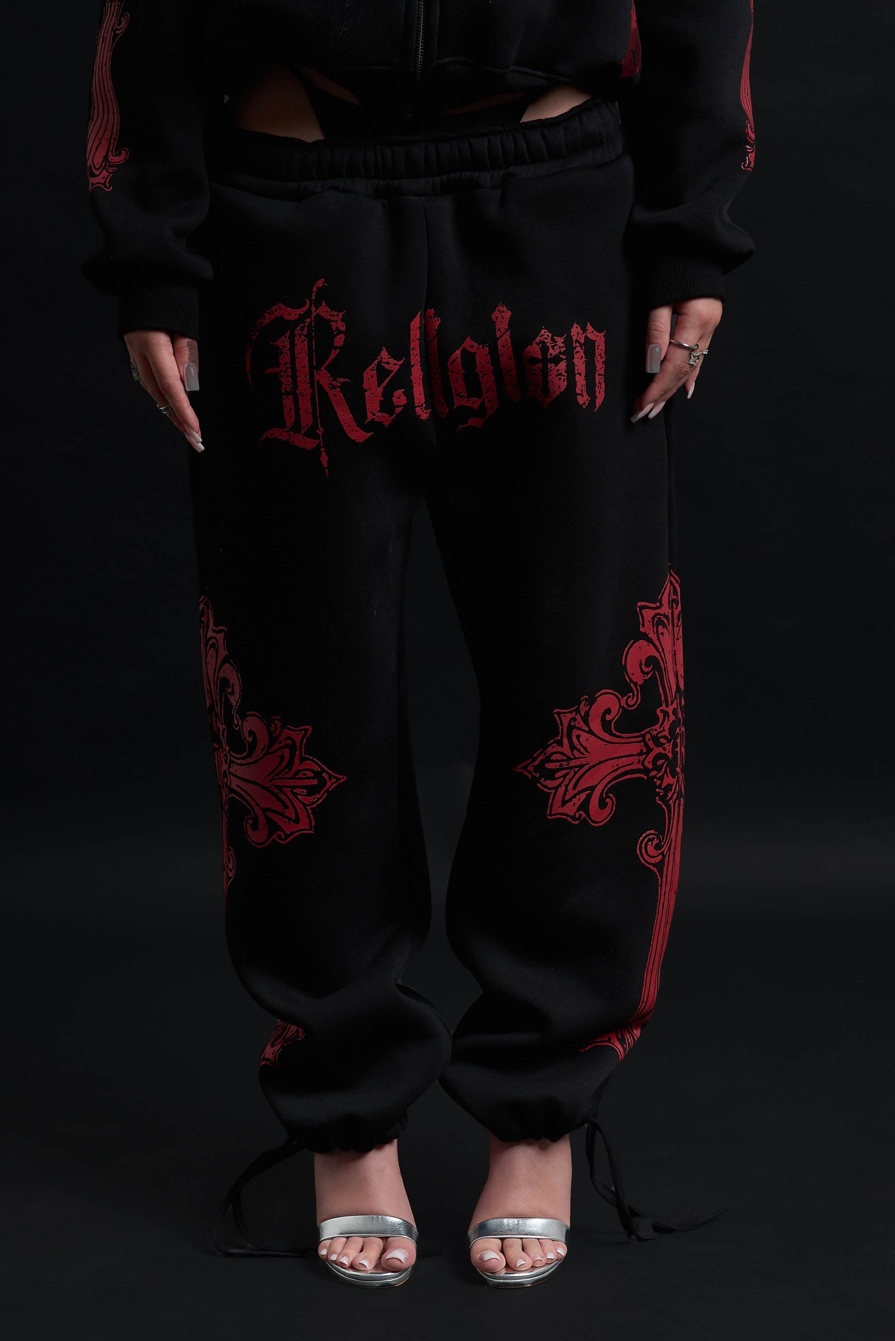 CATHEDRAL TRACK SUIT BLACK&amp;RED