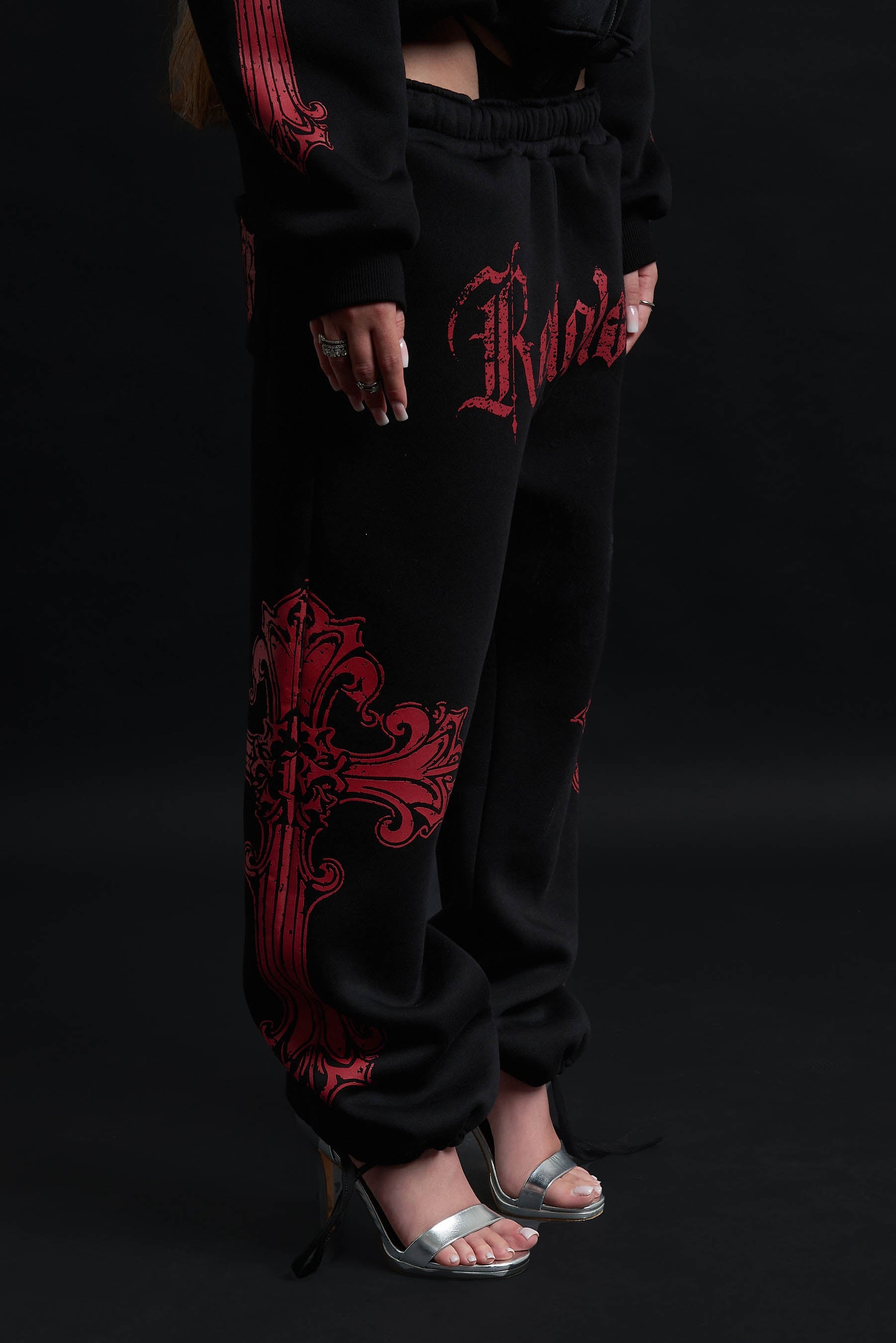 CATHEDRAL TRACK SUIT BLACK&amp;RED