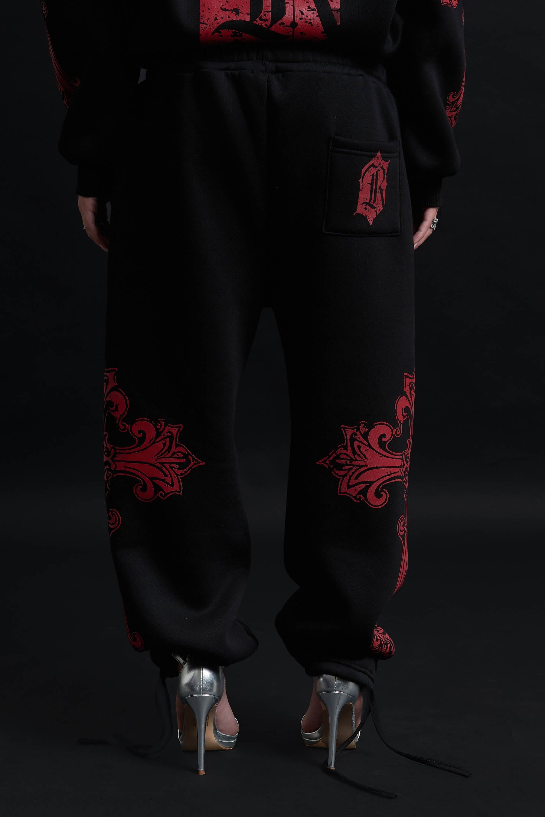 CATHEDRAL TRACK SUIT BLACK&amp;RED