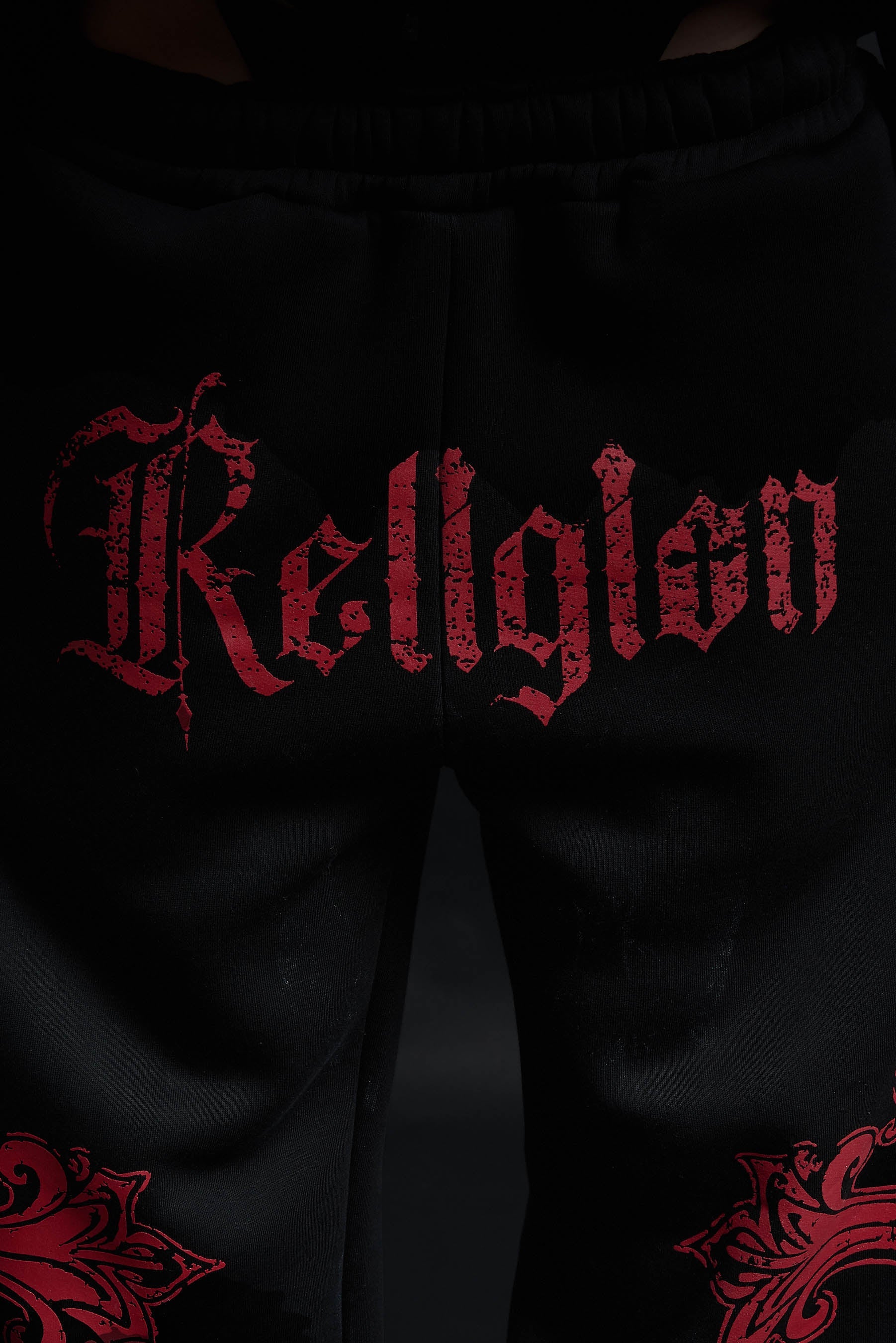 HOODIE CATHEDRAL BLACK&amp;RED