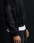 HOODIE RELIQUAR TOTAL BLACK CRYSTAL