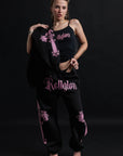 SWEATPANTS CATHEDRAL BLACK&PINK