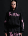 HOODIE CATHEDRAL BLACK PINK