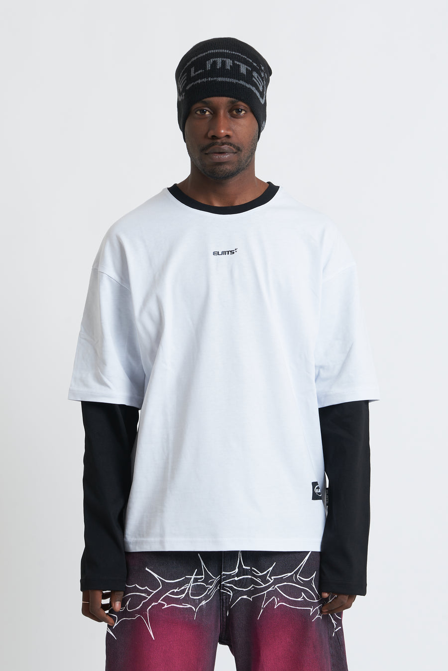 Double Long Sleeve jersey white