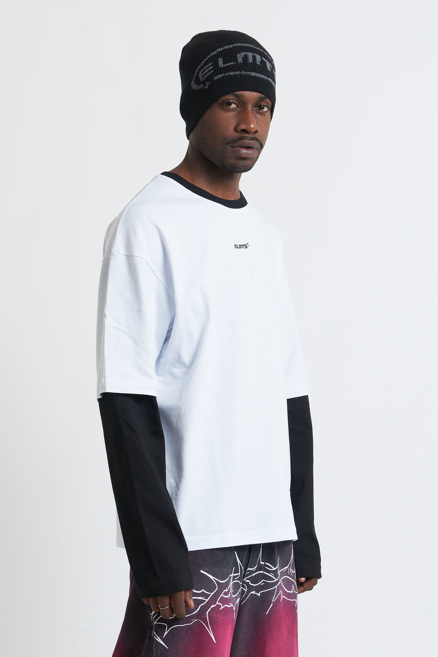 Double Long Sleeve jersey white