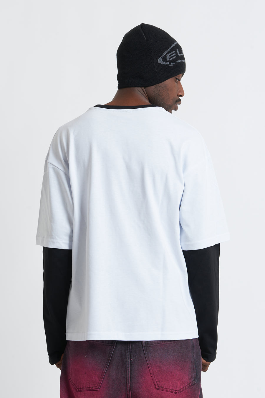 Double Long Sleeve jersey white