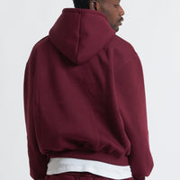 HOODIE ZIP BORDEAUX