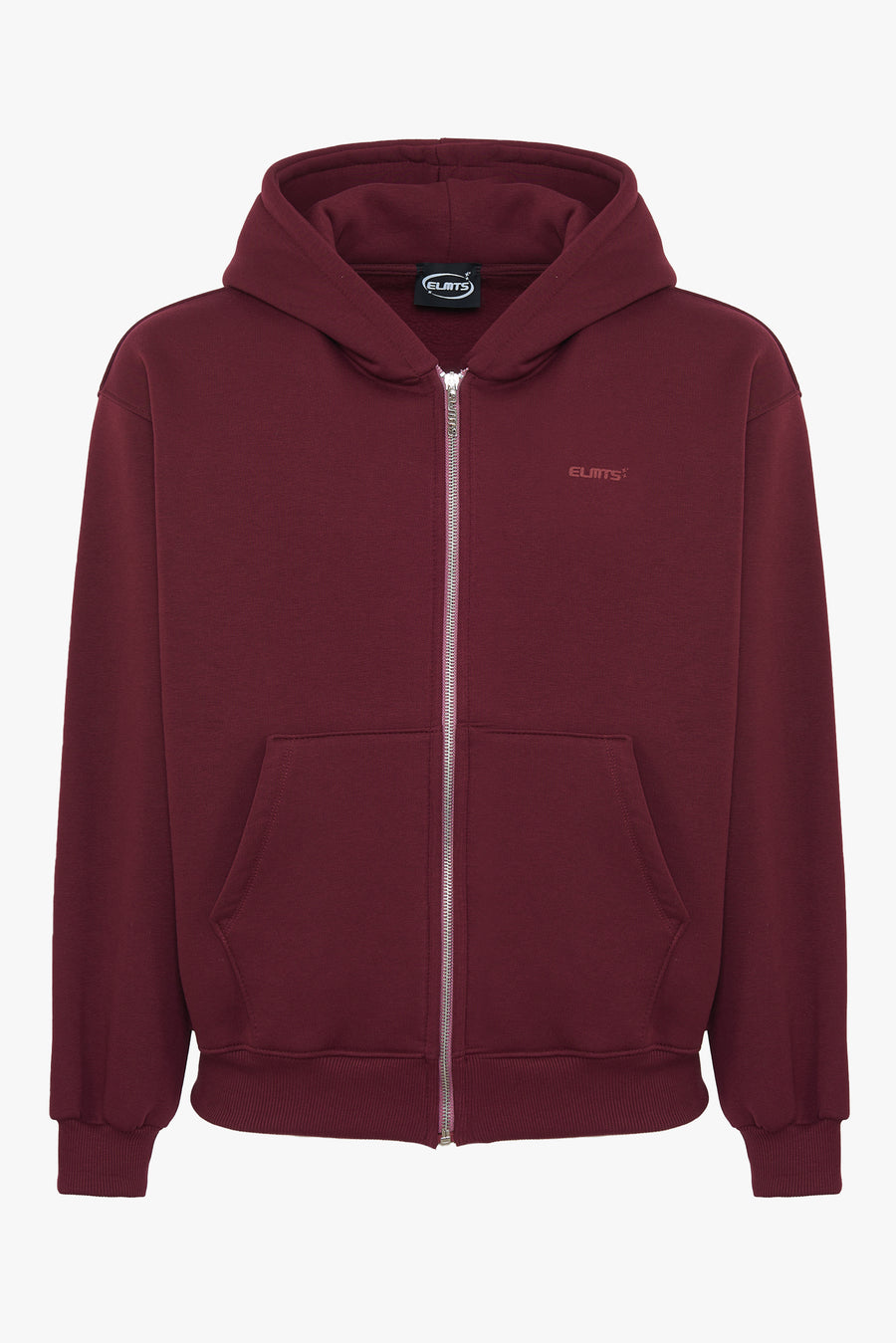 HOODIE ZIP BORDEAUX