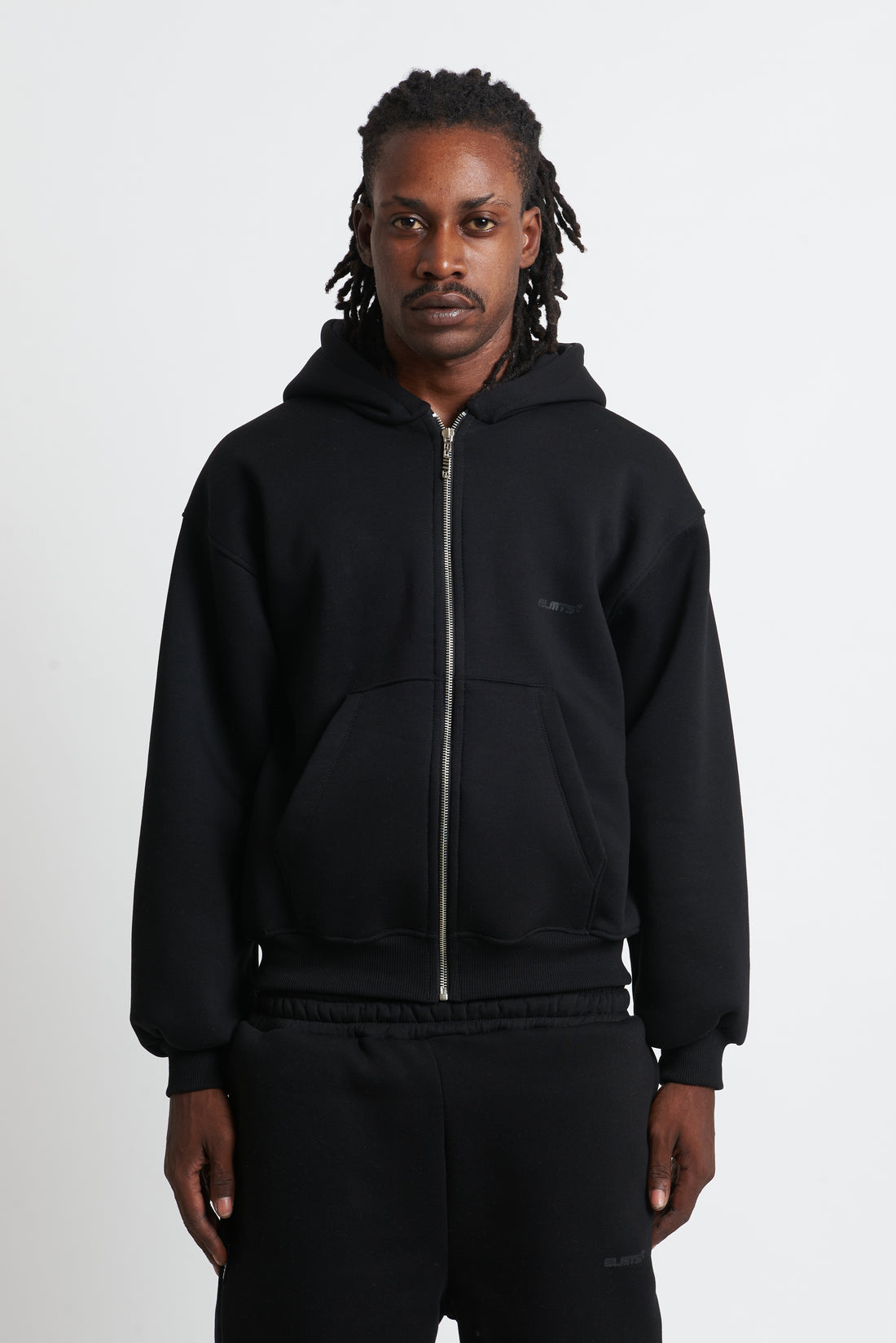 HOODIE ZIP BLACK