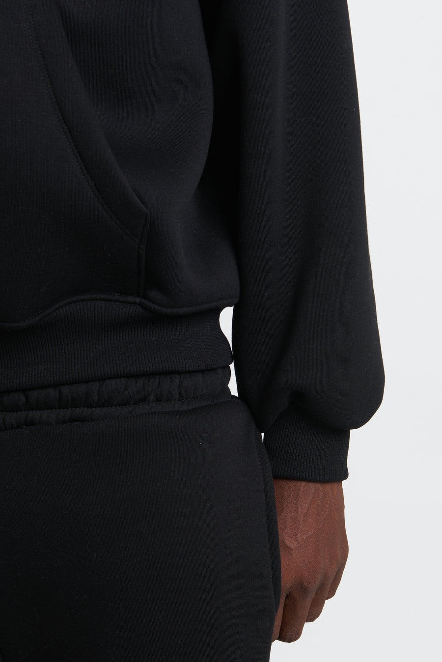 HOODIE ZIP BLACK