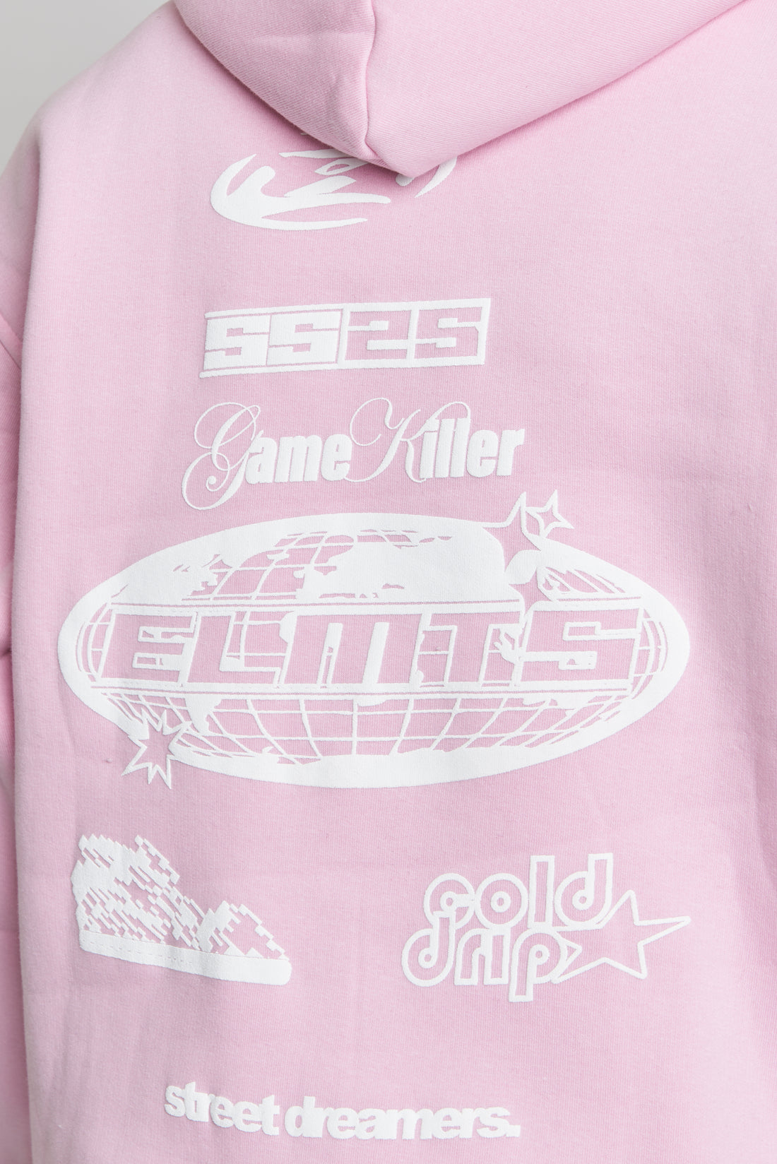HOODIE KILLER PINK-WHITE