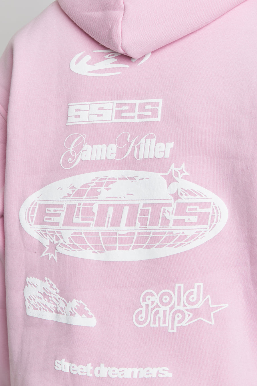 HOODIE KILLER PINK-WHITE
