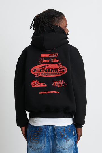 HOODIE KILLER BLACK-RED