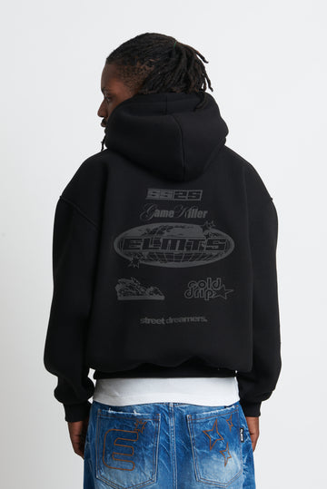 hoodie killer black & black