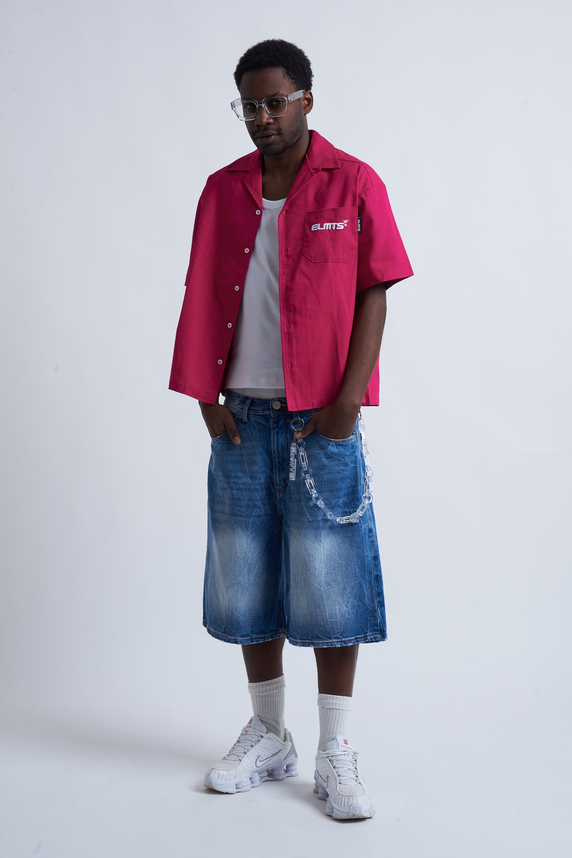JACKET EMBROIDERED FUCSIA