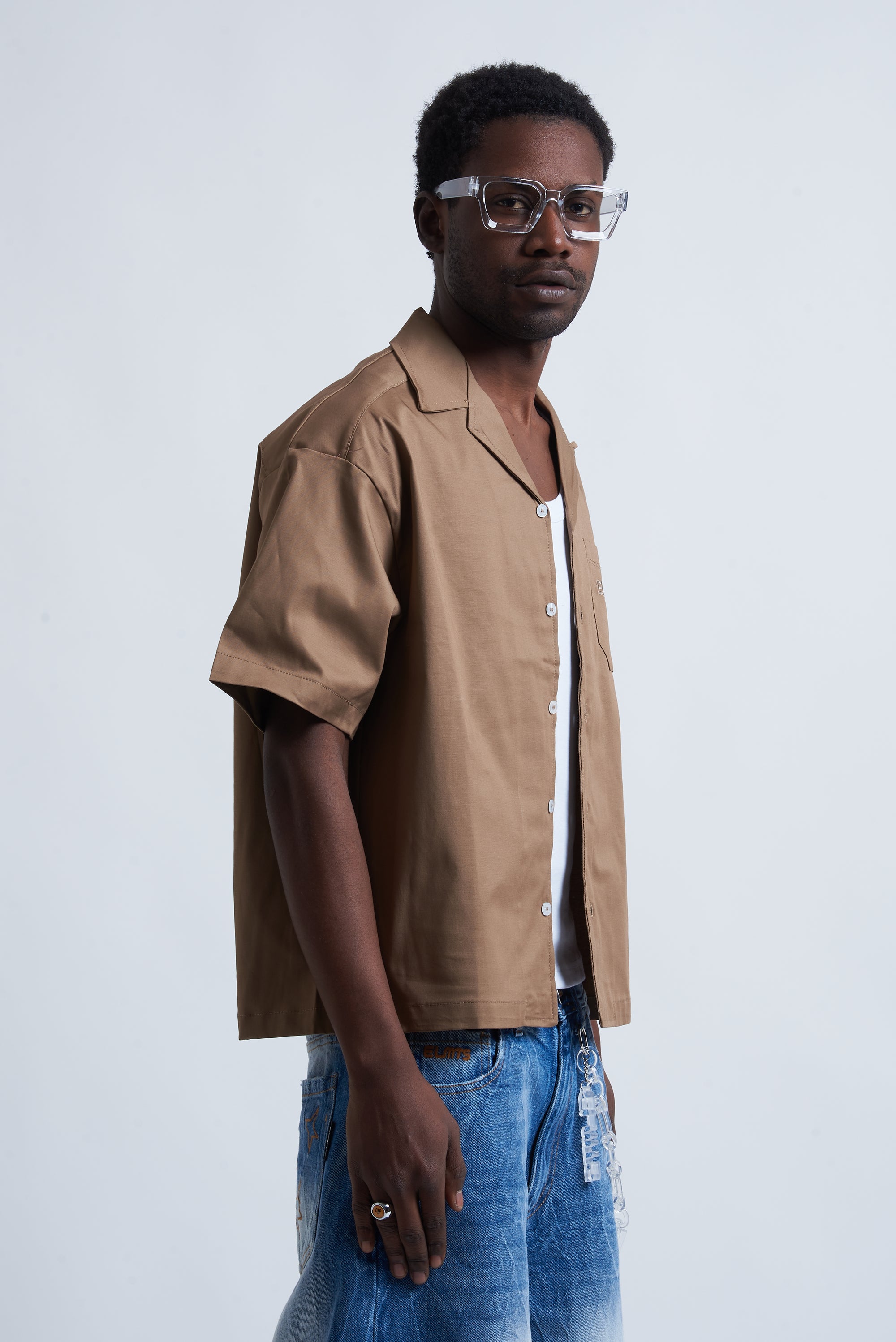 JACKET EMBROIDERED CAMEL