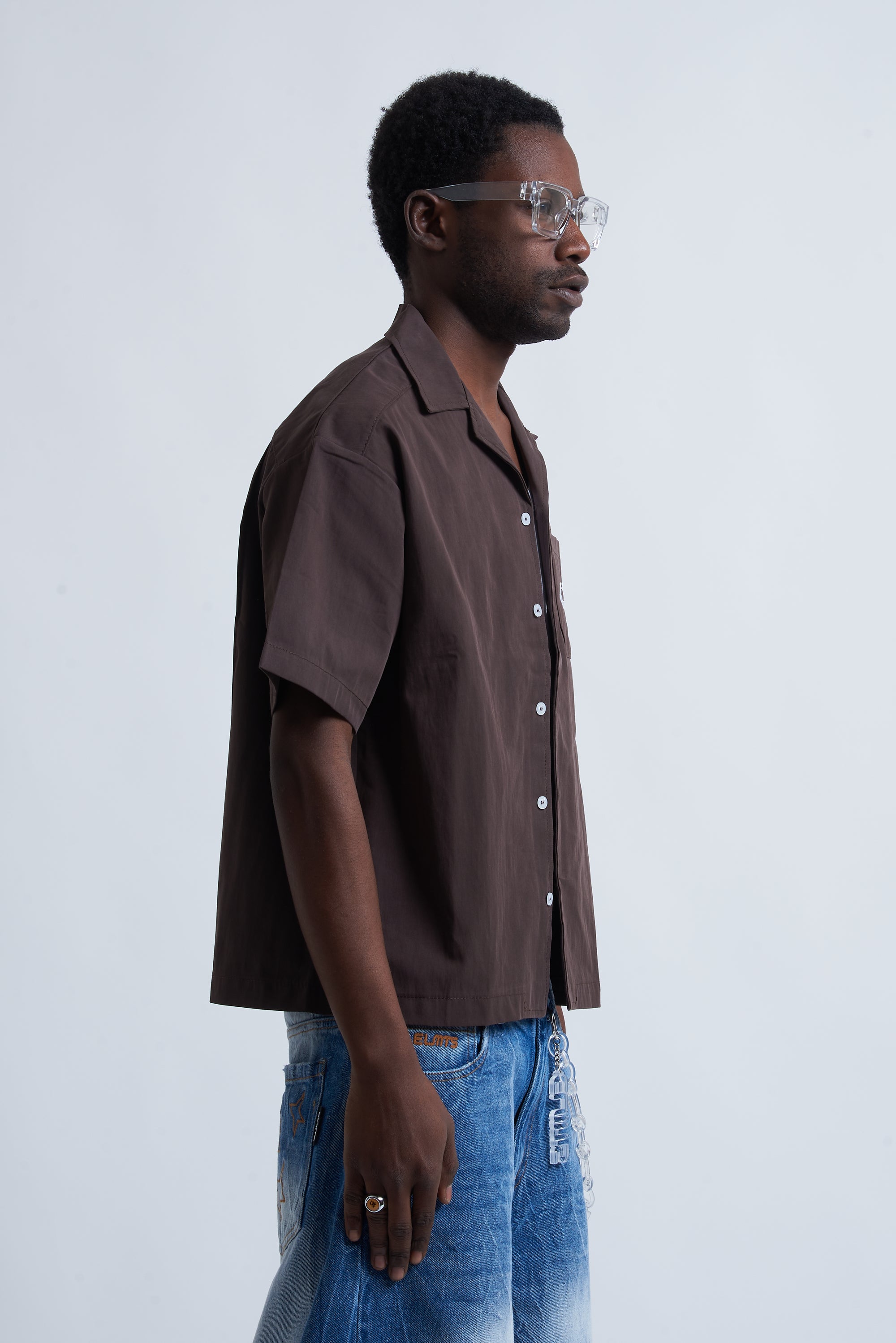 JACKET EMBROIDERED CHOCO