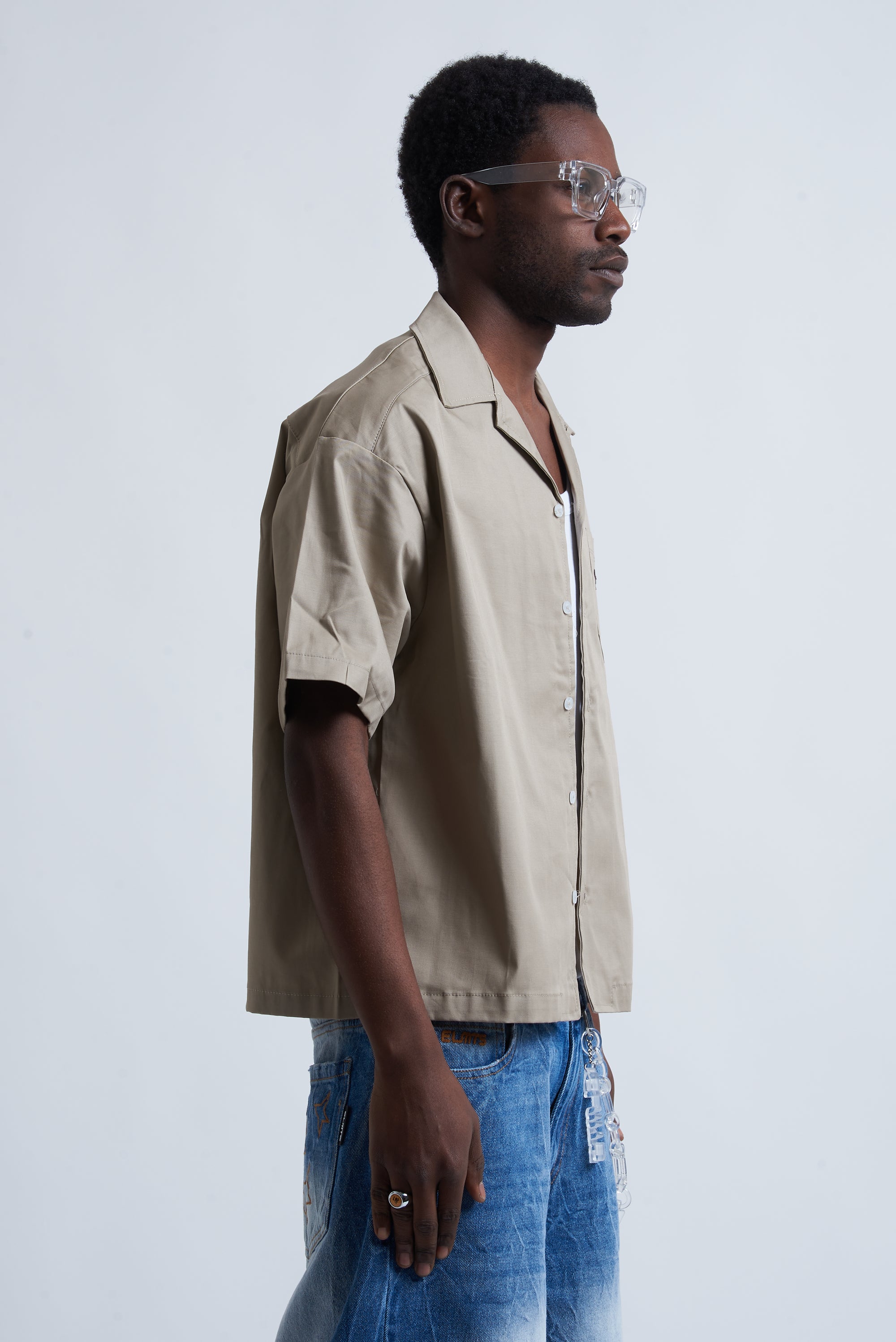 JACKET EMBROIDERED SAND
