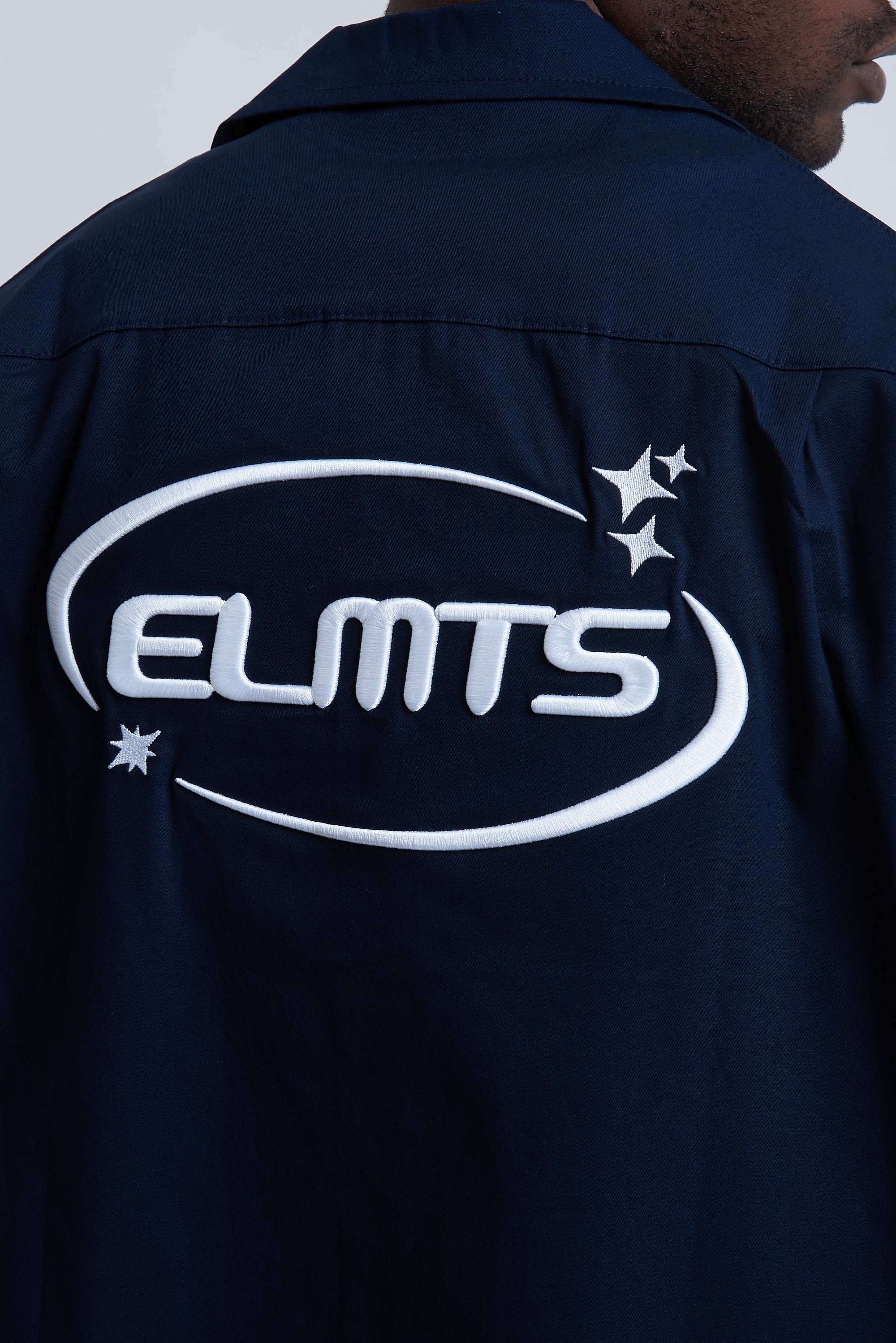 JACKET EMBROIDERED BLU NIGHT