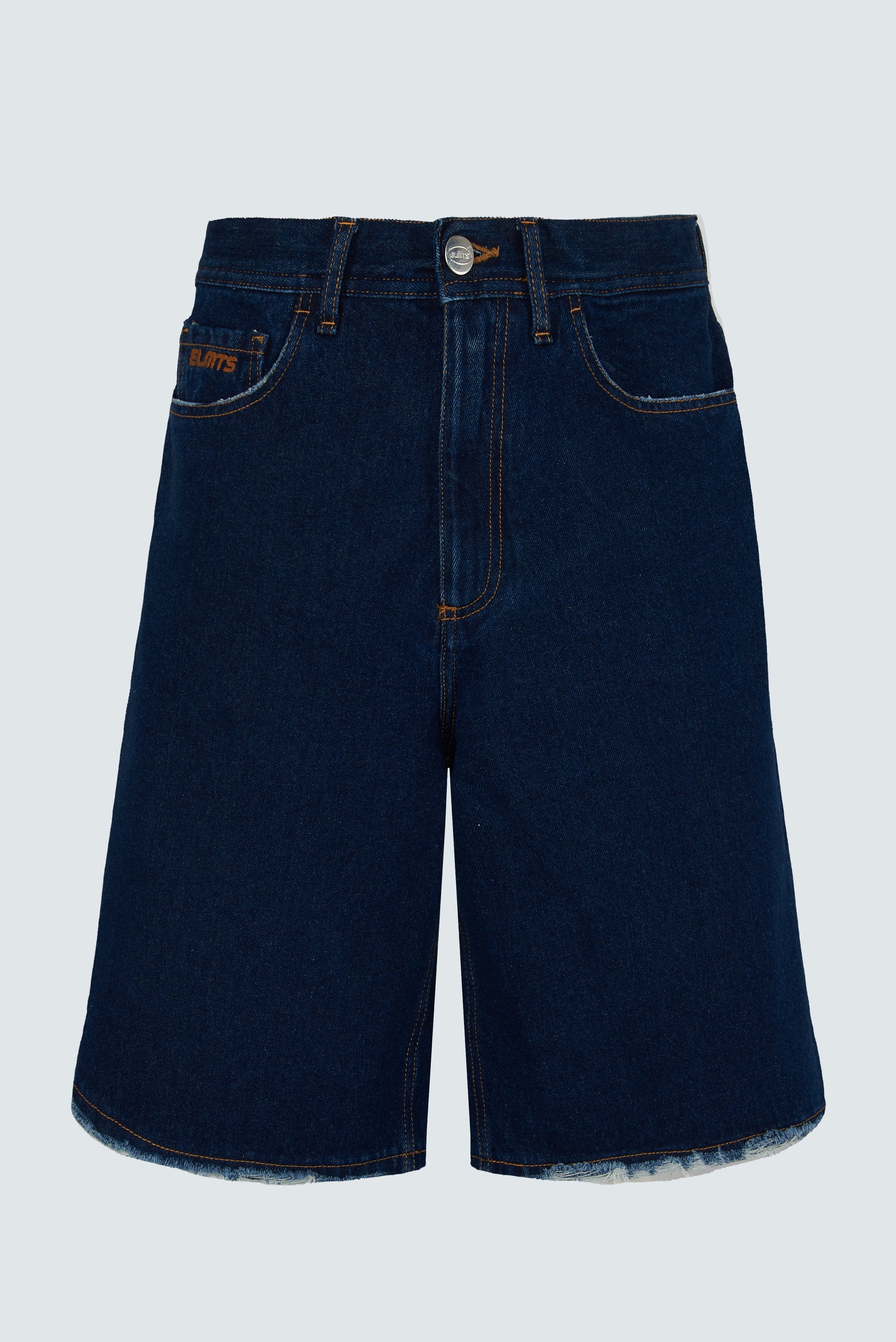 JORTS BAGGY DARK BLUE FRAY