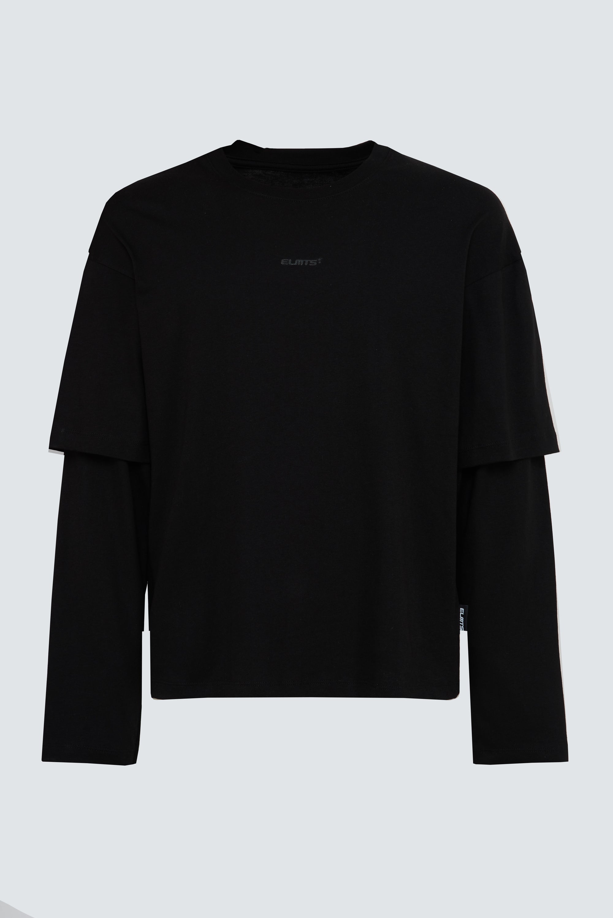 DOUBLE SLEEVE LOGO BLACK