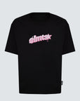 TEE WRITTEN PINK BLACK