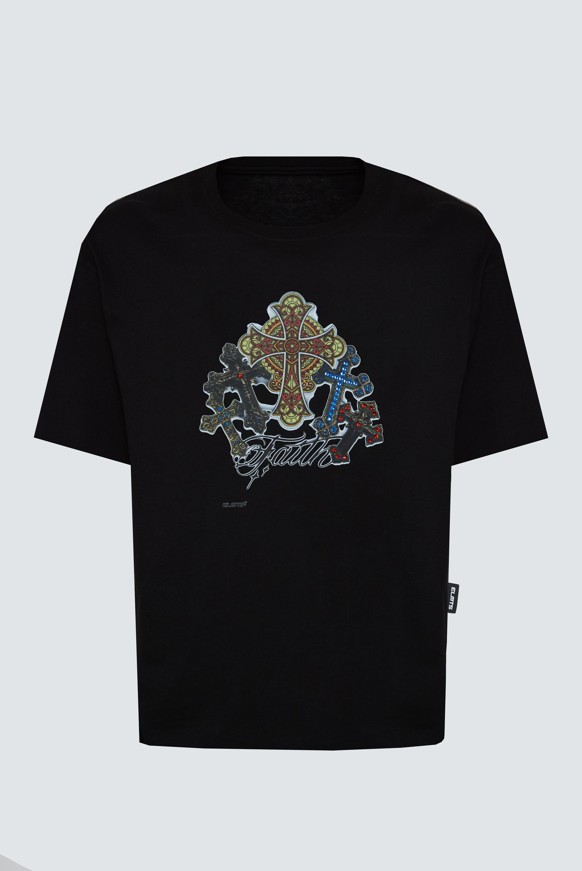 TEE BYZANTINE CROSSES BLACK