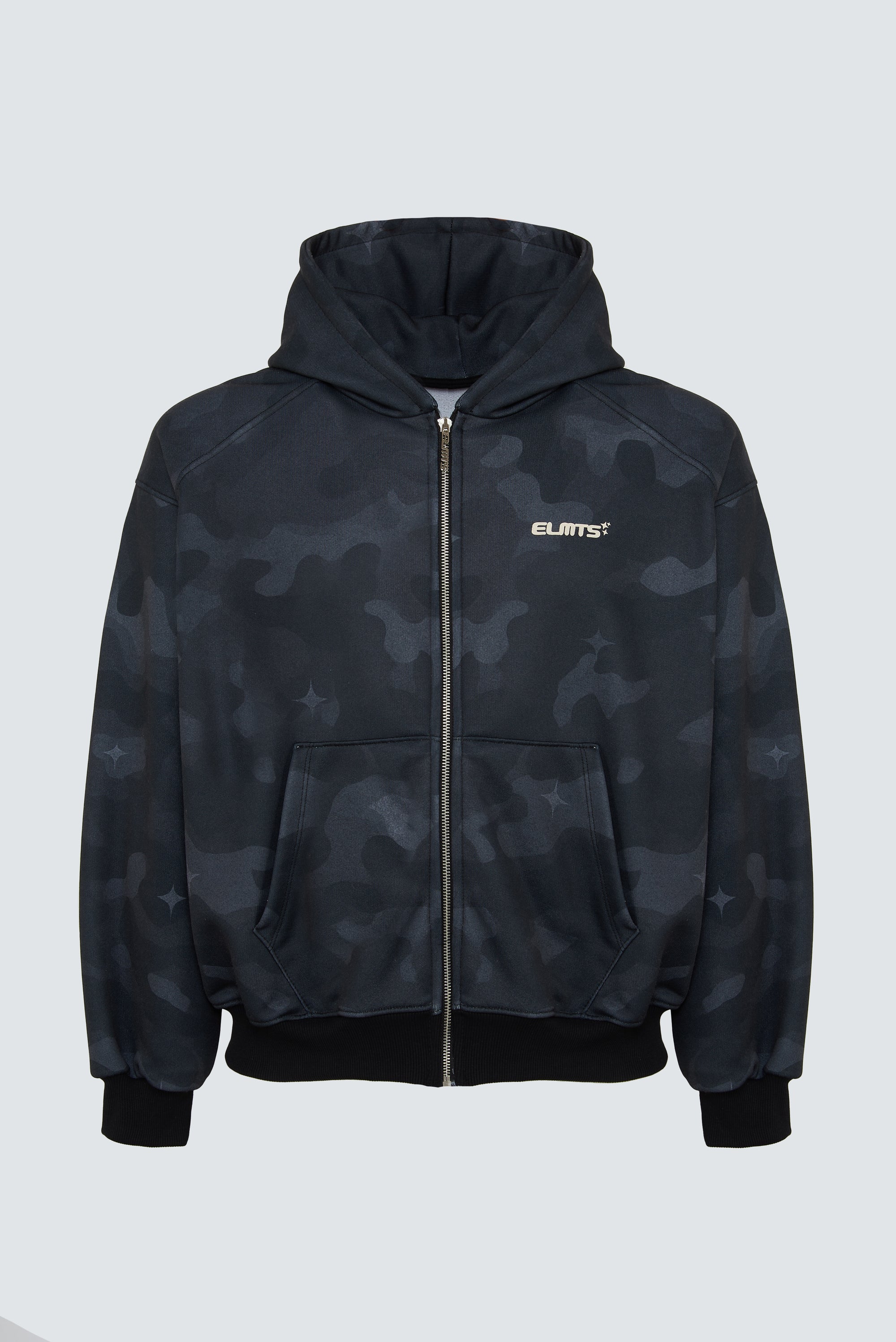 HOODIE MILITARY PEARLS BLACK