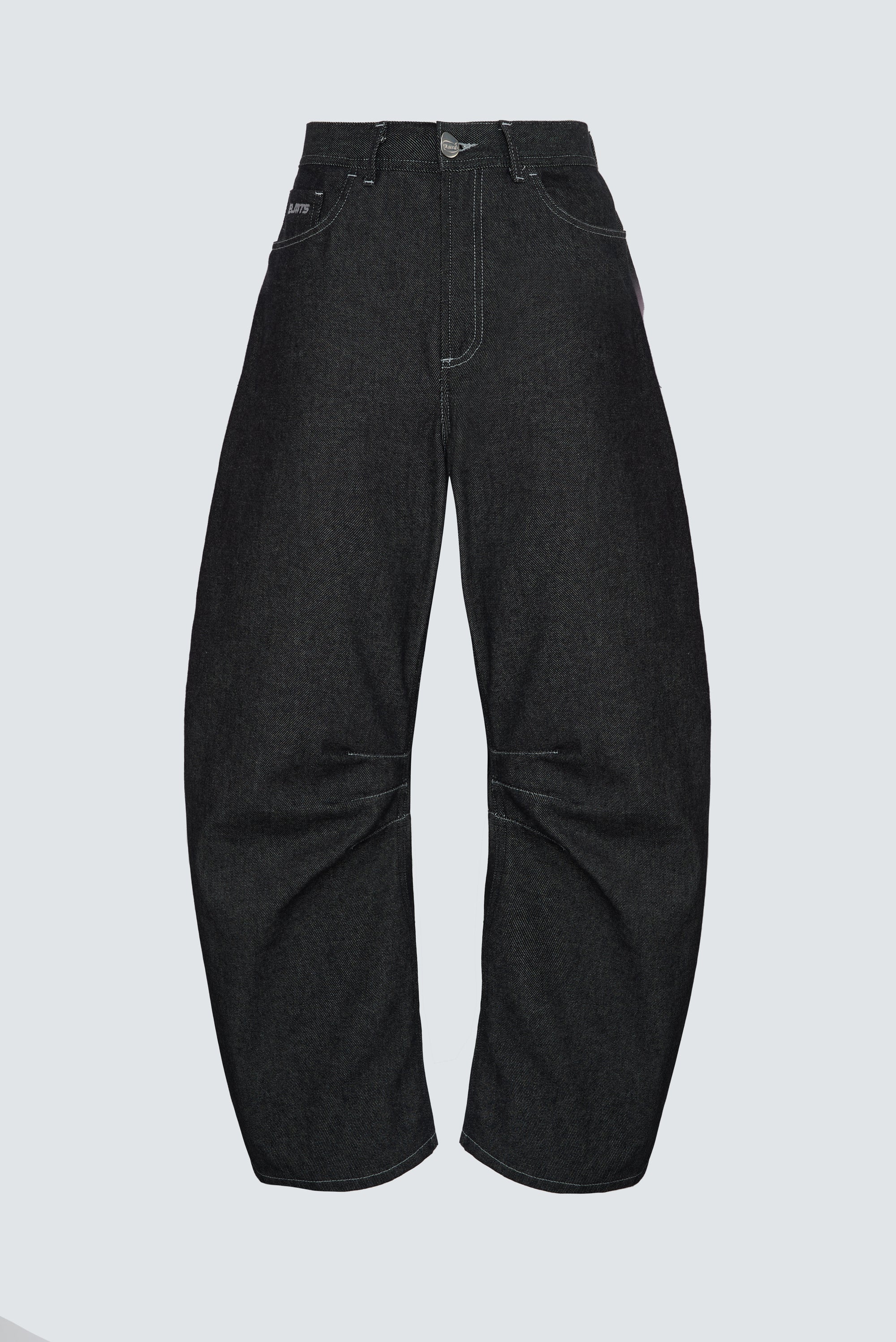 RAW DENIM BAGGY BLACK