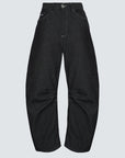 RAW DENIM BAGGY BLACK