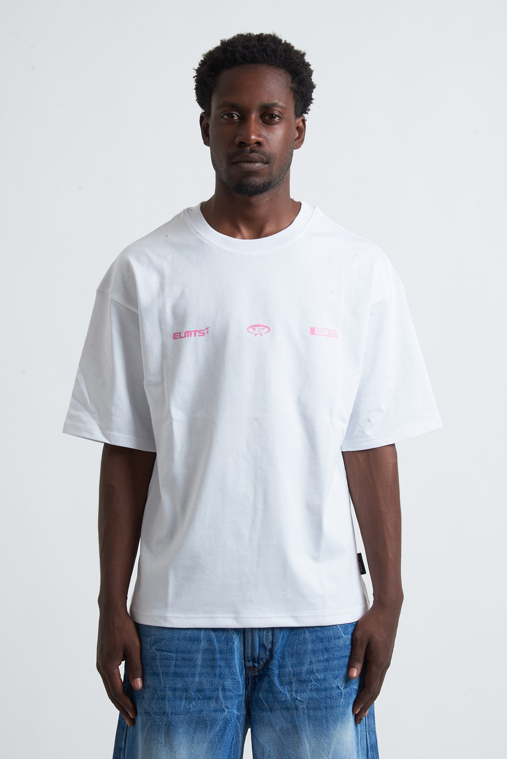 TEE PROJECT ELMTS WHITE - PINK