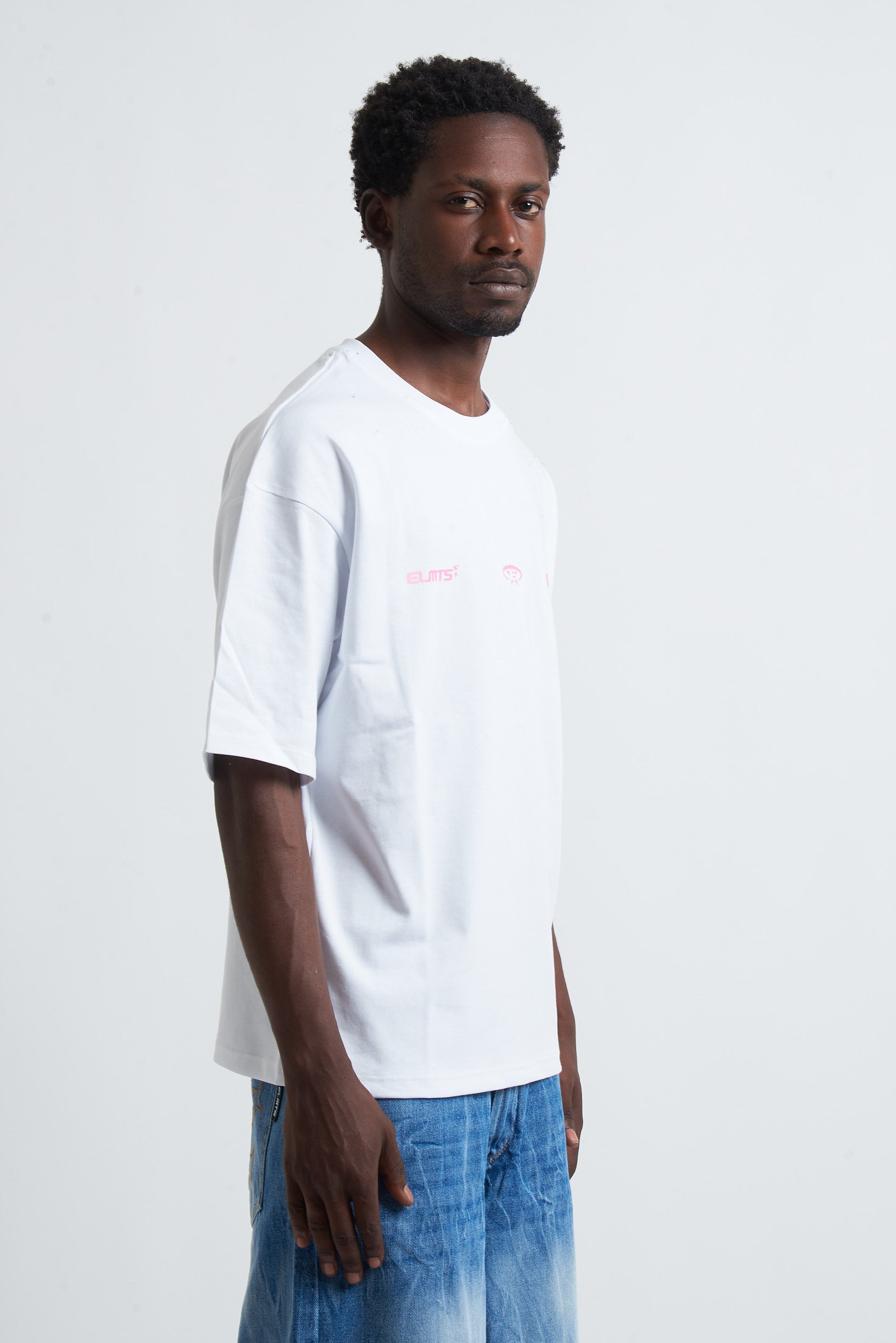TEE PROJECT ELMTS WHITE - PINK