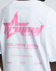 TEE PROJECT ELMTS WHITE - PINK