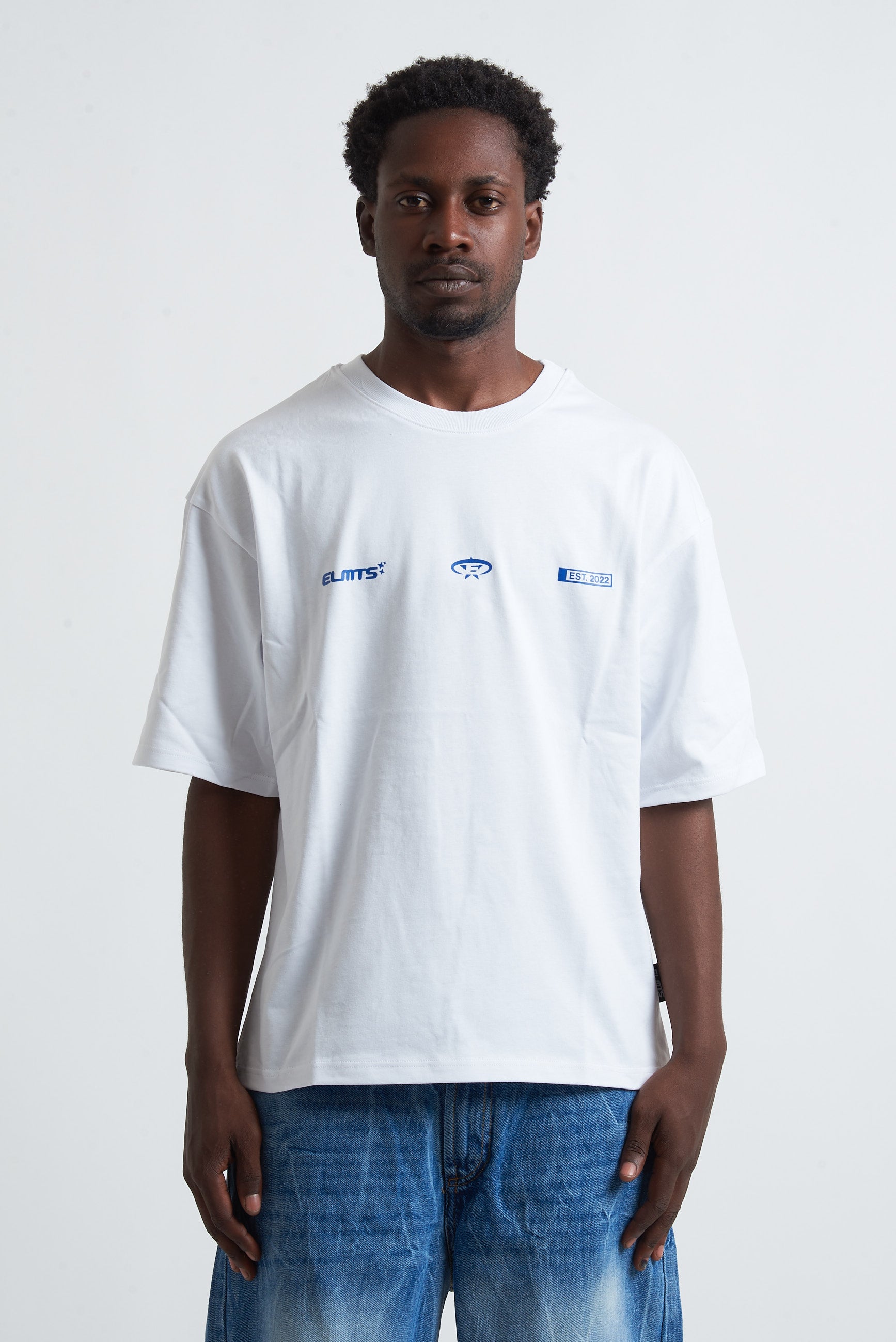 TEE PROJECT ELMTS WHITE - ROYAL