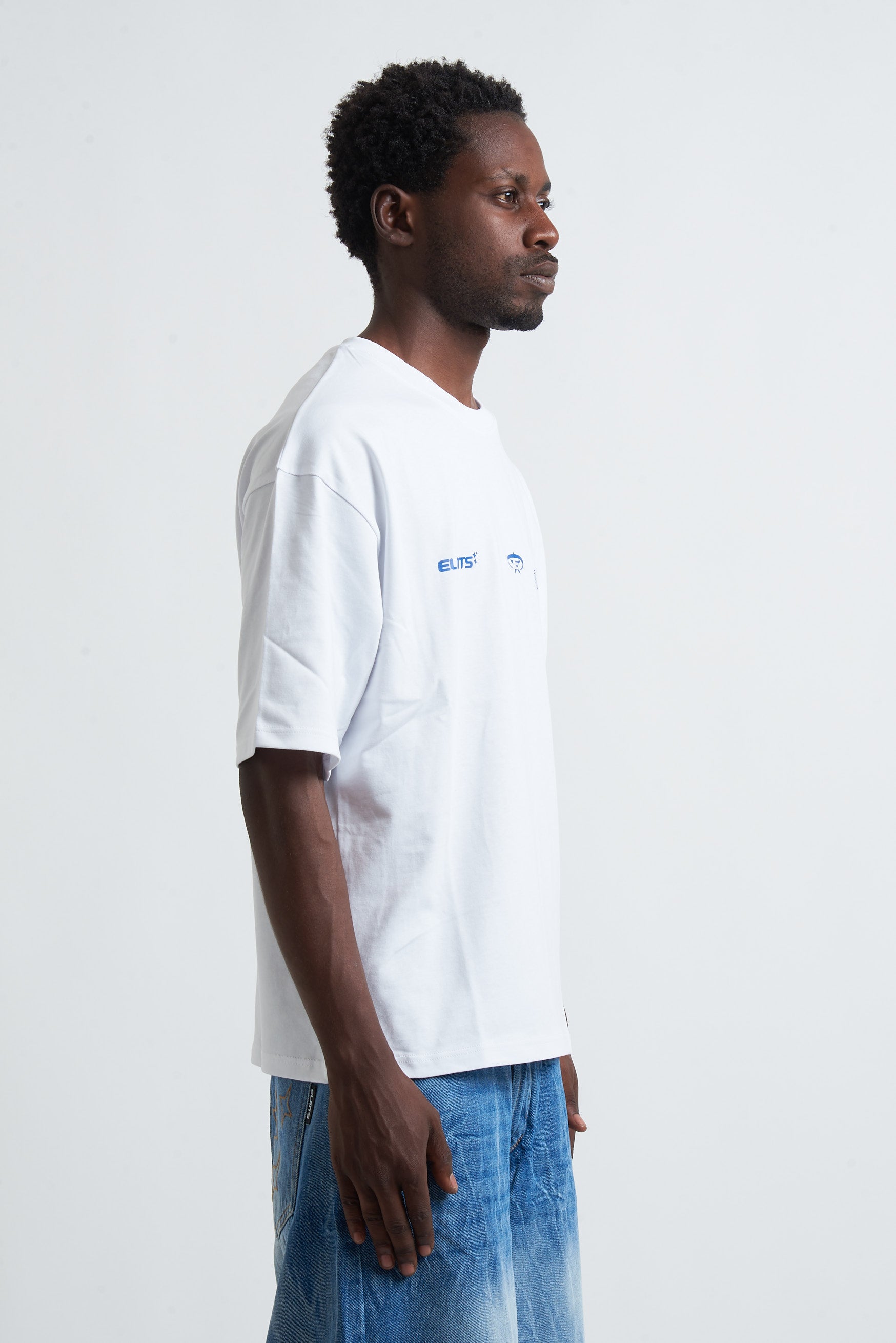 TEE PROJECT ELMTS WHITE - ROYAL