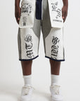 JORTS RAW DENIM  DOUBLE TWO IN ONE BLU