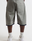 JORTS RAW DENIM  DOUBLE TWO IN ONE BLU